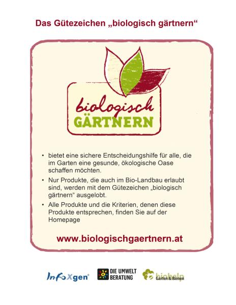 Poster: Biologisch Gärtnern