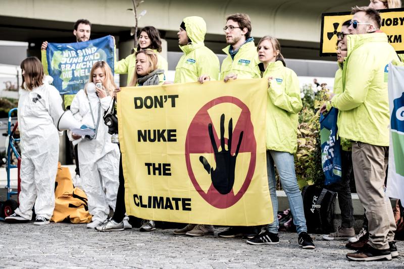 Protestaktion vor dem UNO Gebäude in Wien