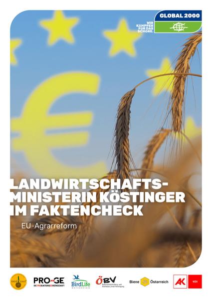 Cover: EU-Agrarreform - Landwirtschaftsministerin Köstinger im Faktencheck 