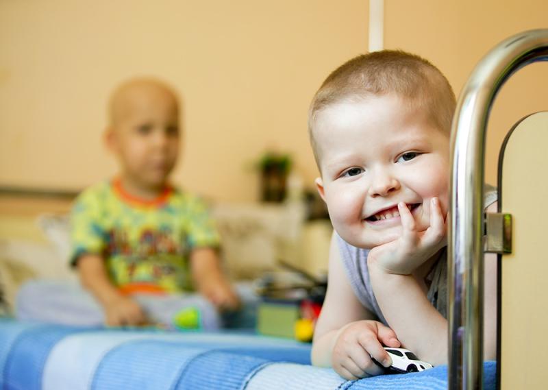 Tschernobyl-Kinder im Kinderkrankenhaus Kharkov, Ukraine