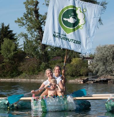 Müllboot Alte Donau