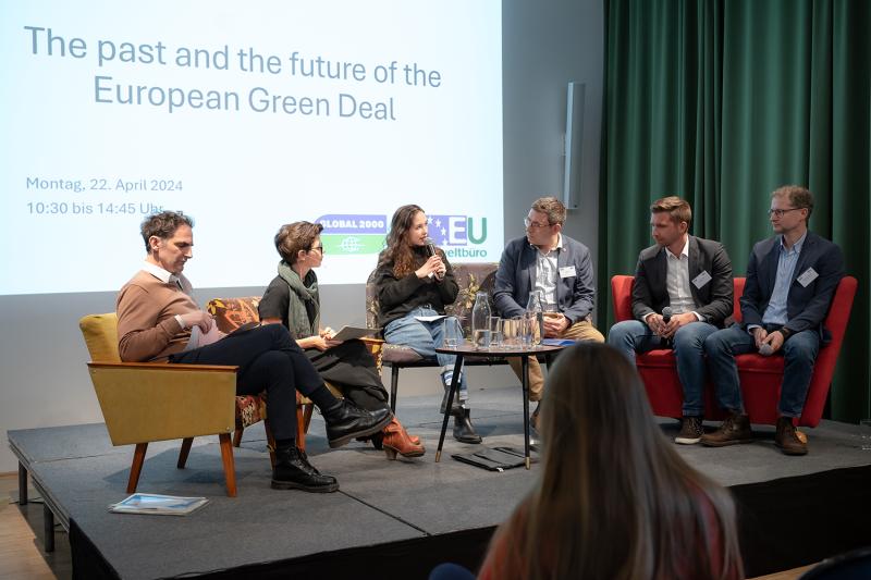 Podiumsdiskussion bei dem Event "The past and the future of the European Green Deal"