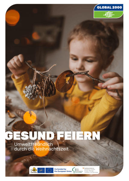 Cover der "Gesund feiern" Broschüre