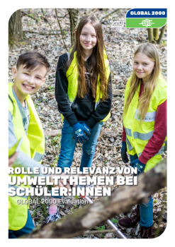 Rolle und Relevanz von Umweltthemen bei Schüler:innen - Global 2000 Evaluation