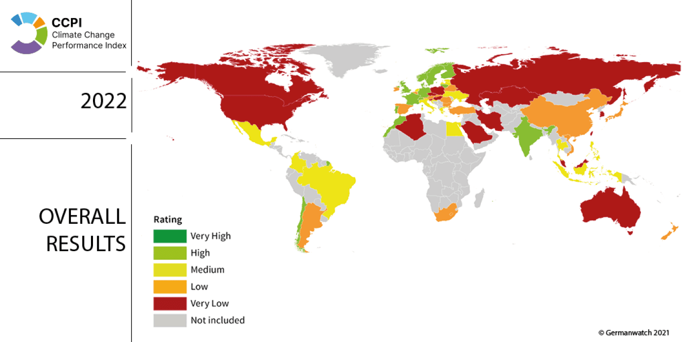 Klimaschutz-Index 2022 - CCPI