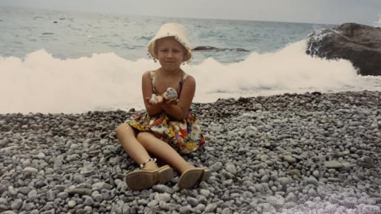 Nastja am Strand