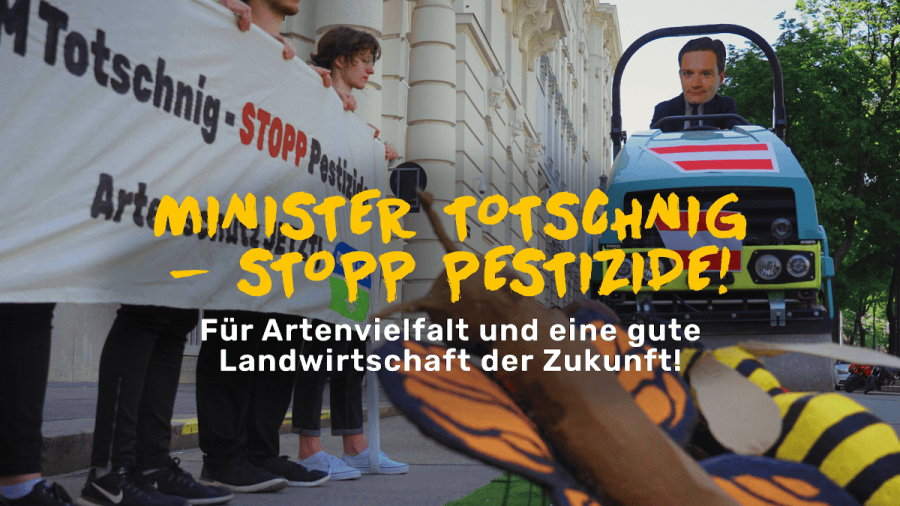 Aktion vor dem Landwirtschaftsministerium