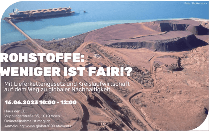 Event: Rohstoffe - Weniger ist fair?