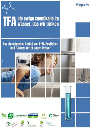 Cover des Reports: TFA - die ewige Chemikalie im Wasser, das wir trinken