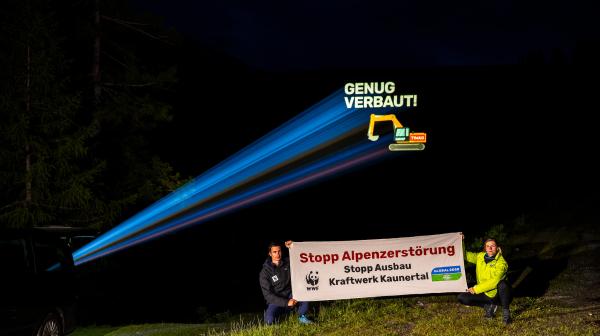 Beameraktion beim Gepatsch-Speicher im Kaunertal.